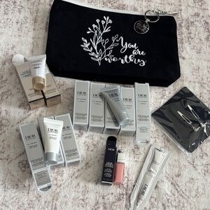 Dior samples set with cosmetic bag
